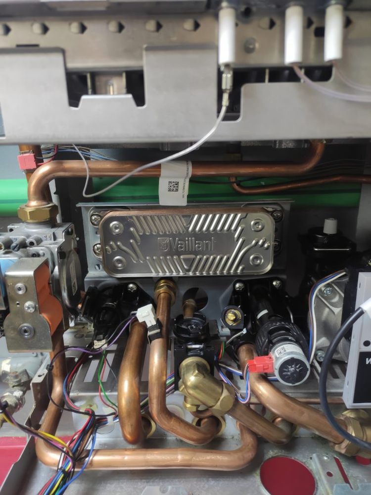 Izmjenjivač topline Vaillant tijekom servisa